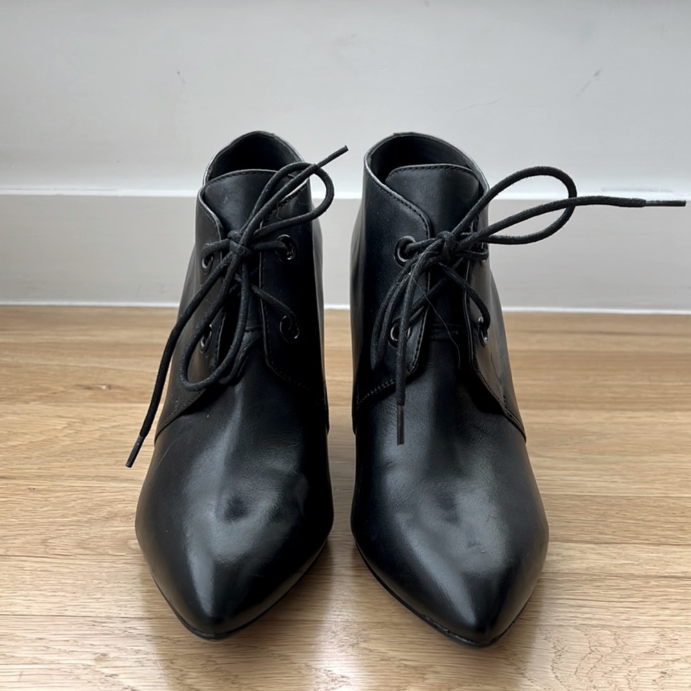 Clarks wedge booties. Black. Size 9. Never worn!